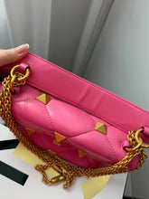 Valentino Garavani Nappa Large Roman Stud Shoulder Bag – Feminine Pink