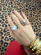 Heartbreaker Halo Ring in Sterling Silver